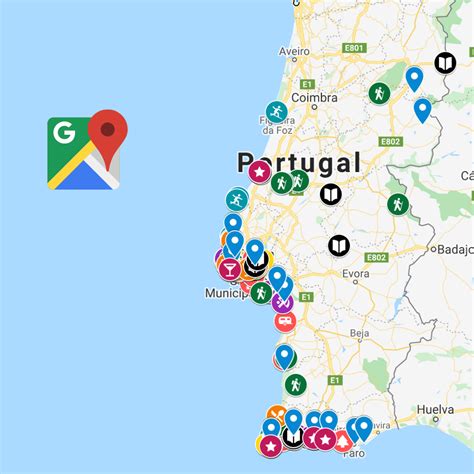 portugal map google maps